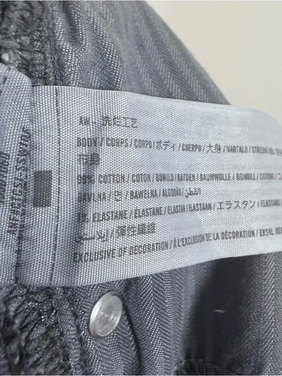 NWT Abercrombie & Fitch Ultra High Rise 90s Straight Jeans Sz 34/18L Tall Black - Picture 5 of 5